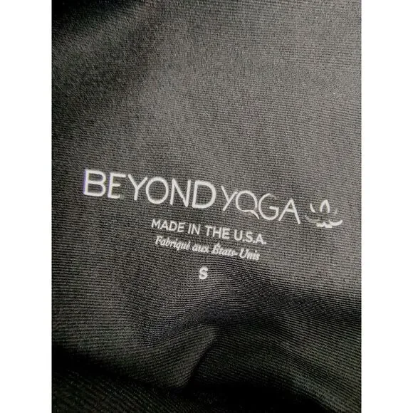 Beyond Yoga‎ Alloy Ombre Size S High Waist Leggings in Black/Gunmetal Speckle - Picture 2 of 7